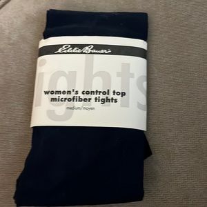 Eddie Bauer Women’s Control Top Microfiber tights - size medium - NWT